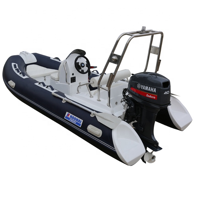 Fishing Boat Inflatable - 13ft 3.9m Double Model Hypalon Inflatable