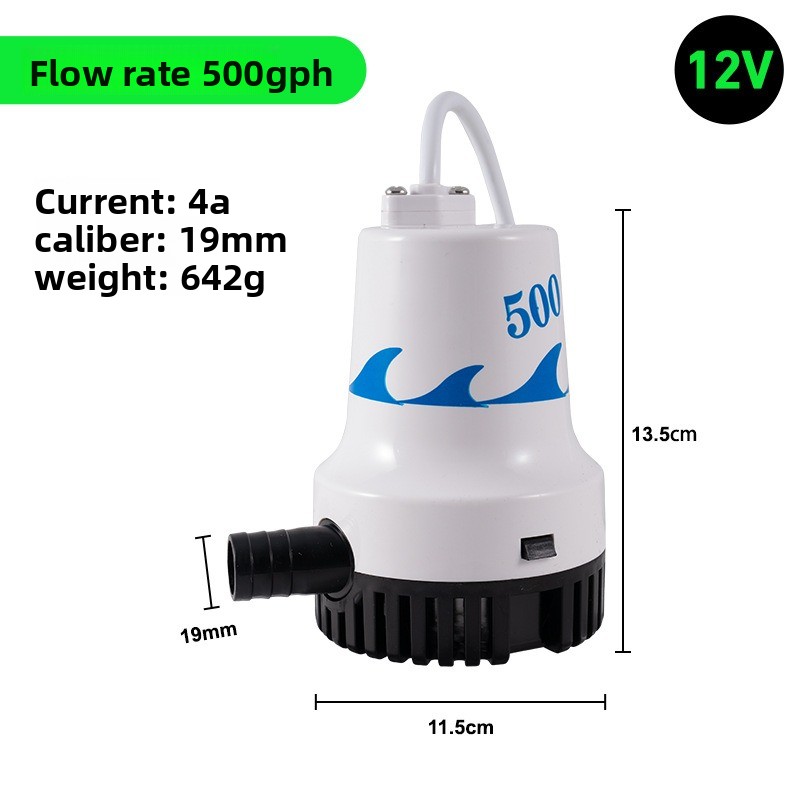 12V 24V Marine Bilge Pump, DC  - Fishing Boat Bilge Pump recension och pris