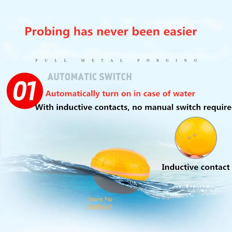 Smart Portable 50M Depth Sonar - Fishing Boat Depth Finder recension och pris