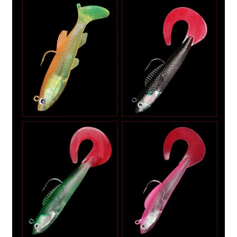 10 Pcs Lure Baits with T-tail  - Fishing Boat Anchor recension och pris