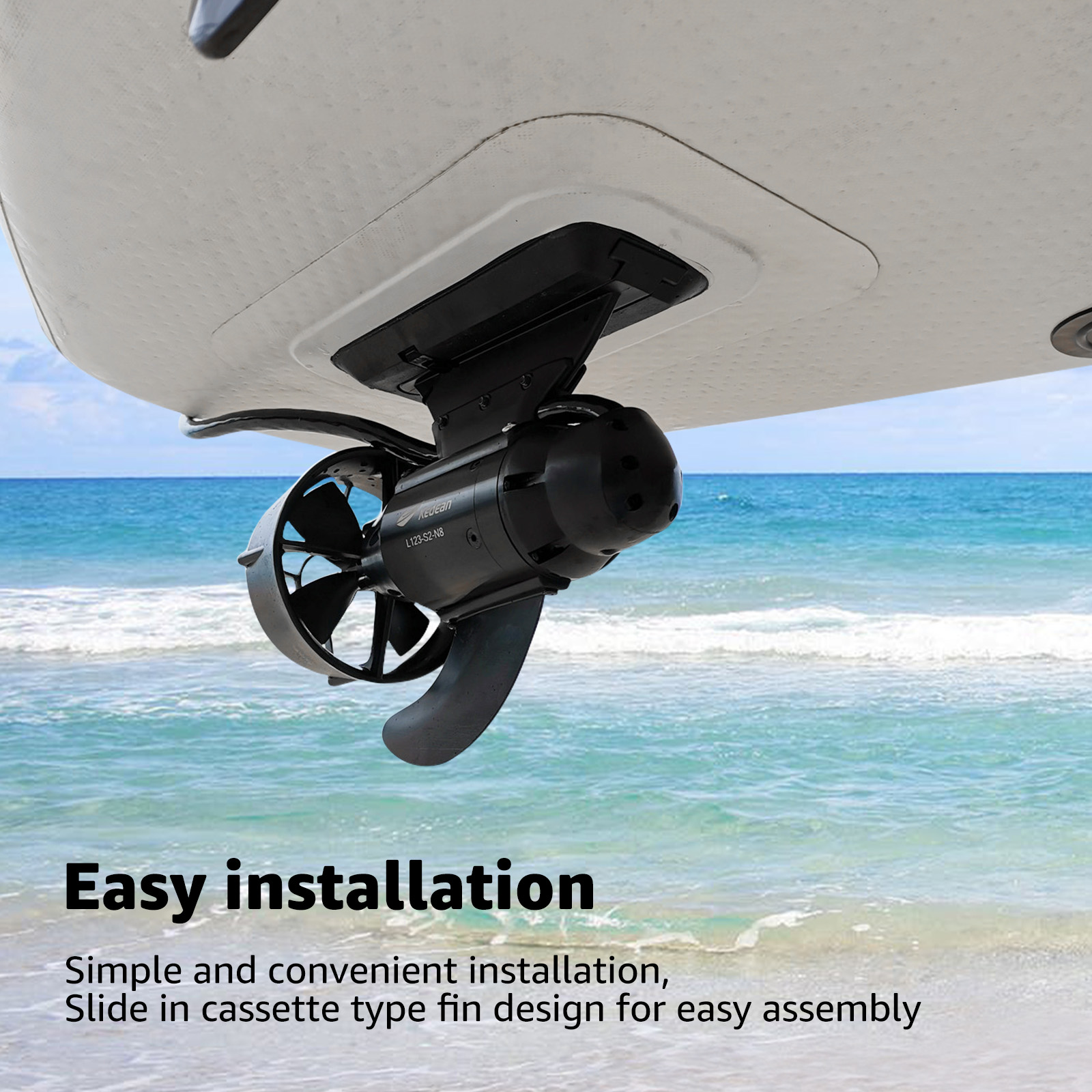 380W 600W Electric Fins Stand  - Fishing Boat Trolling Motor recension och pris
