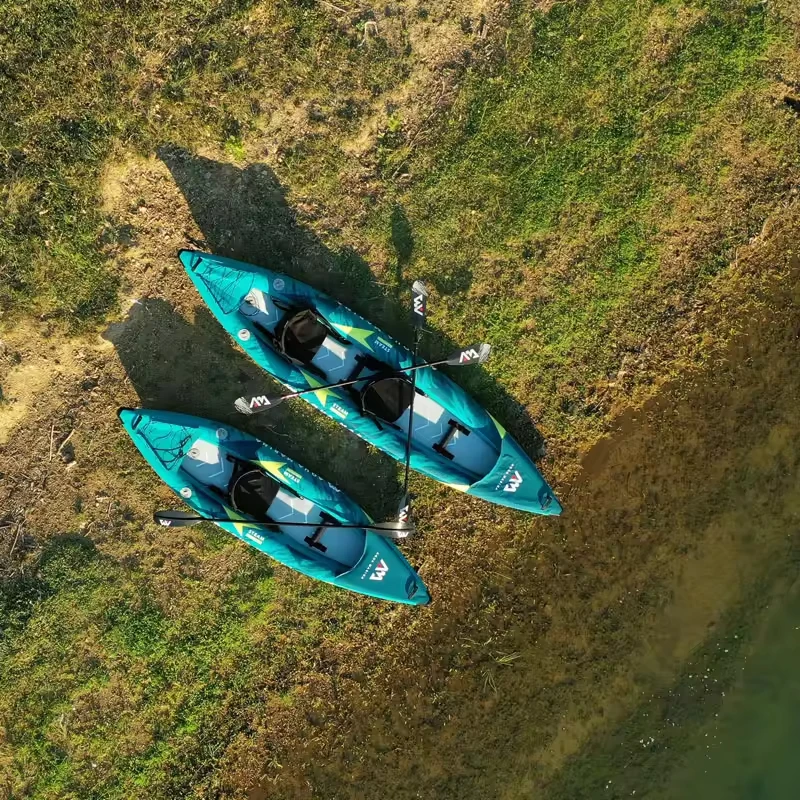 Canoe Kayak Inflatable Boat 1- - Fishing Boat Paddle recension och pris