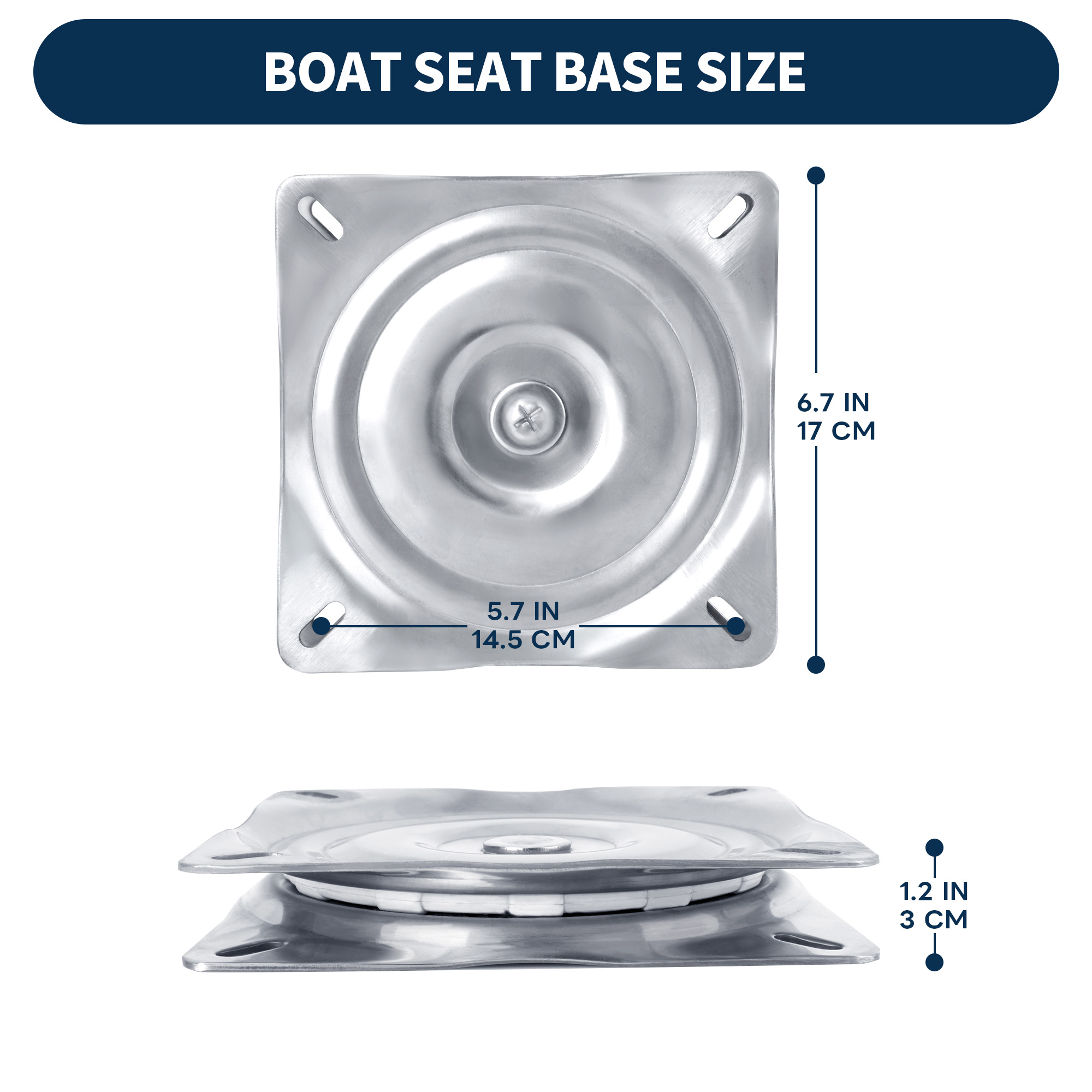 Boat Seat Swivel, 316 Stainles - Fishing Boat Steering Wheel recension och pris