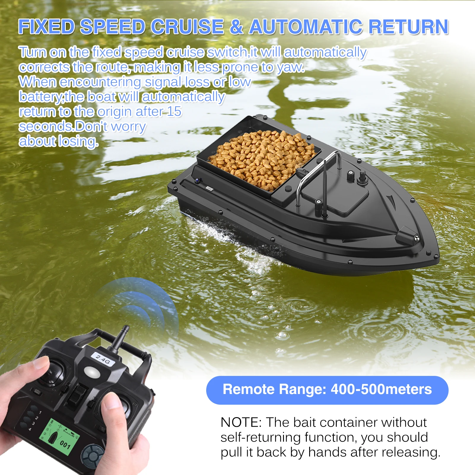 D16E GPS 12000mAh Fishing Bait - Fishing Boat Gps recension och pris