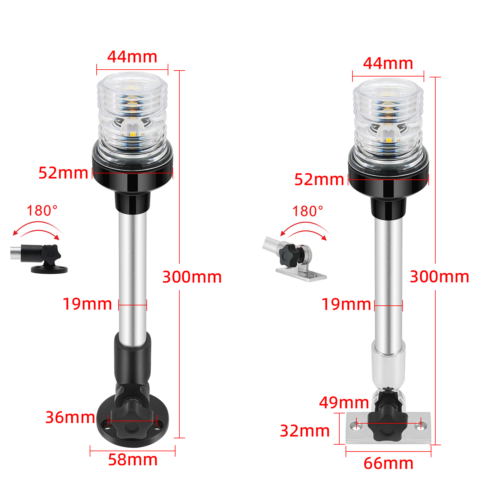 6/12inch LED Fold Yacht Naviga - Fishing Boat Paddle recension och pris