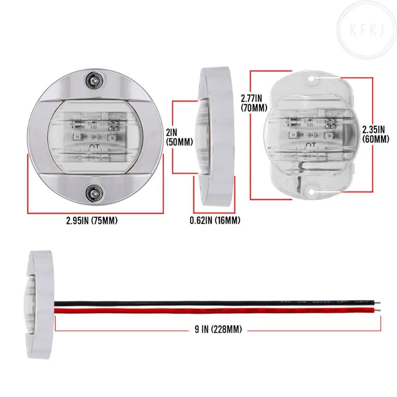 For Yacht Fishing Vessel 12V/2 - Fishing Boat Navigation Light recension och pris