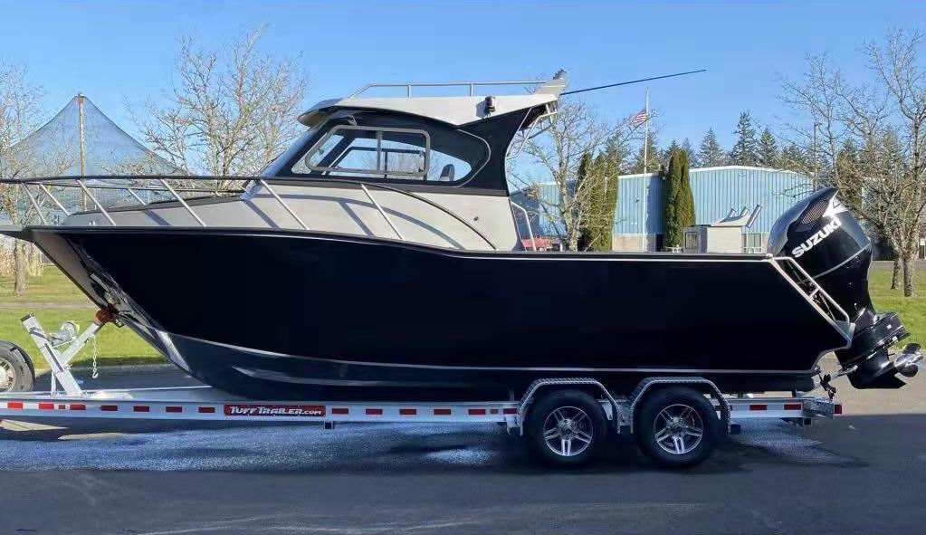 Aluminum Luxury Cabin Cruiser  - Fishing Boat Outboard Motor recension och pris